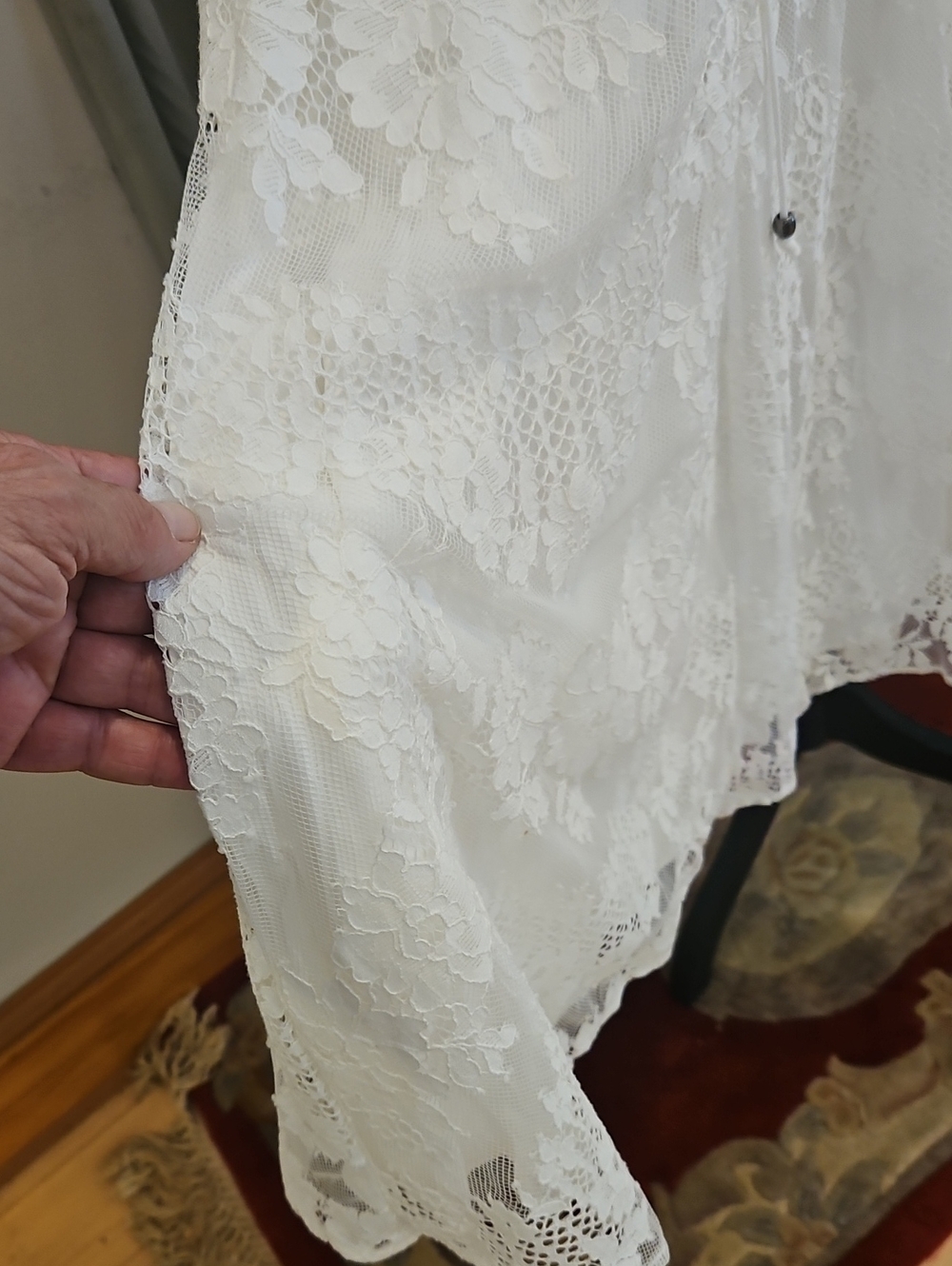 Free People Aurelia Lace V-Neck Mini Dress - Picture 5 of 13
